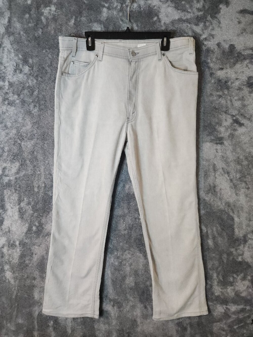 Vtg 90s Levis 43415 Jeans Mens 40x30 Straight Leg Made in USA Gray Denim GUC